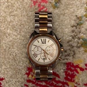 Michael Kors Chronograph Silver & Gold-tone Watch